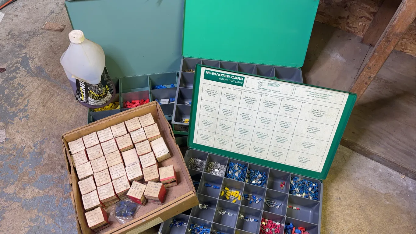 Electrical Terminal Hardware Assortment in McMaster-Carr Metal Organizers