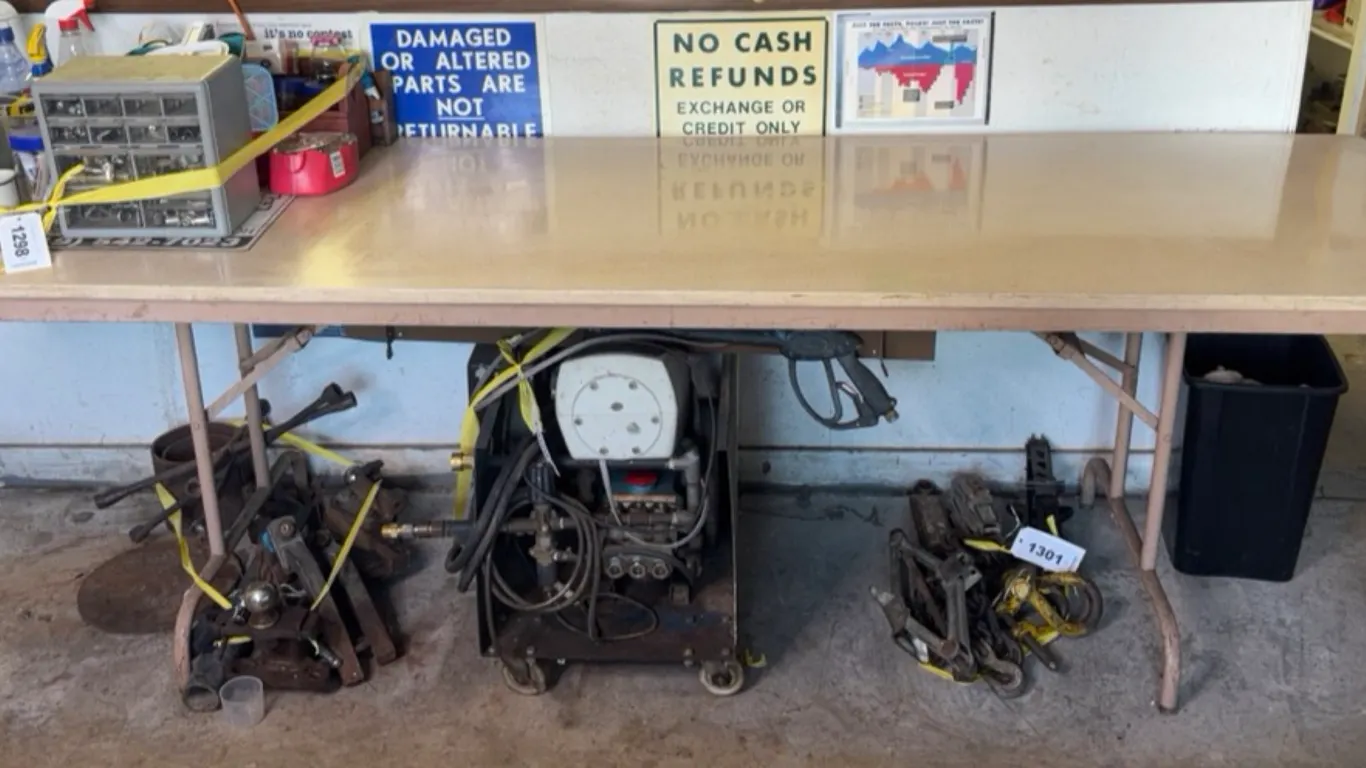 Commercial Folding Utility Work Table With Metal Legs