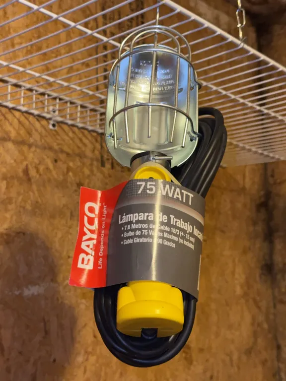 Bayco 75-Watt Incandescent Utility Drop Work Light Metal Guard