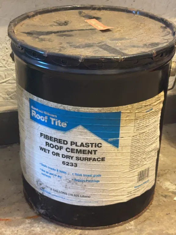 Gardner-Gibson Roof Tite Fibered Plastic Roof Cement 5 Gallon Pail