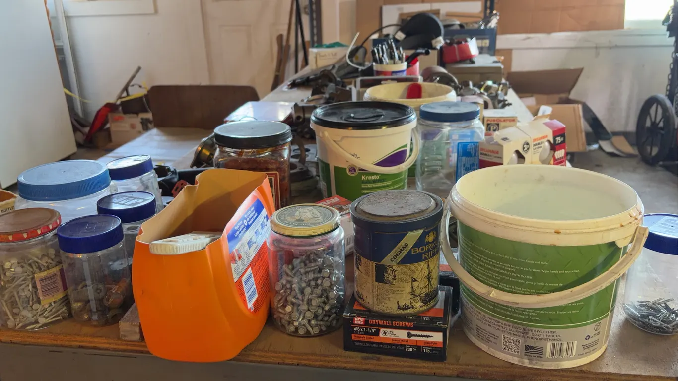 Workshop Auto Parts Hardware Fasteners Gauges and Equipment Lot