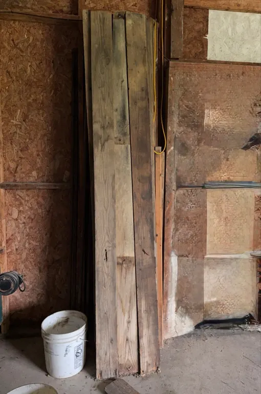 Reclaimed Solid Wood Lumber Planks and Pipe Lot