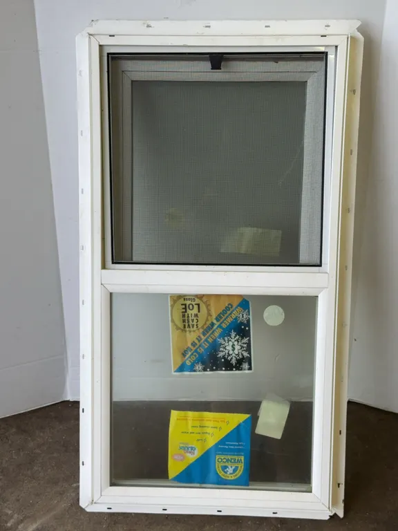Wenco White Vinyl Single Hung Window with Low-E Glass