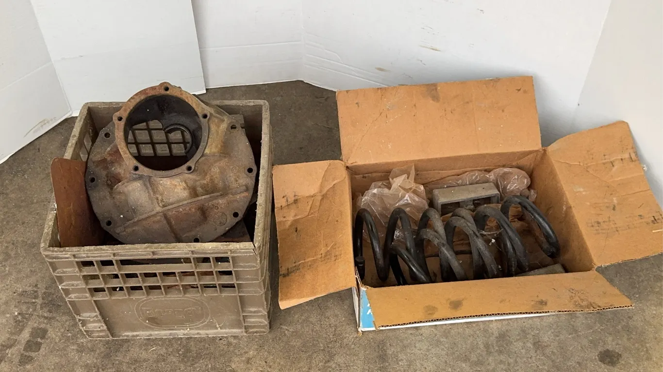 Automotive Differential Third Member Housing with Coil Springs and Brackets