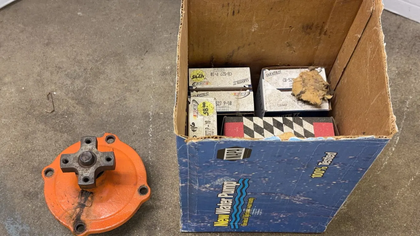 Mopar Water Pump With Clevite 77 Engine Bearings Lot