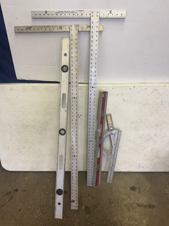 Johnson Drywall T-Squares Spirit Levels and Saw Protractor Lot