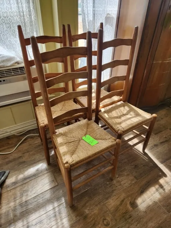 Wicker Bottom Dining Chairs