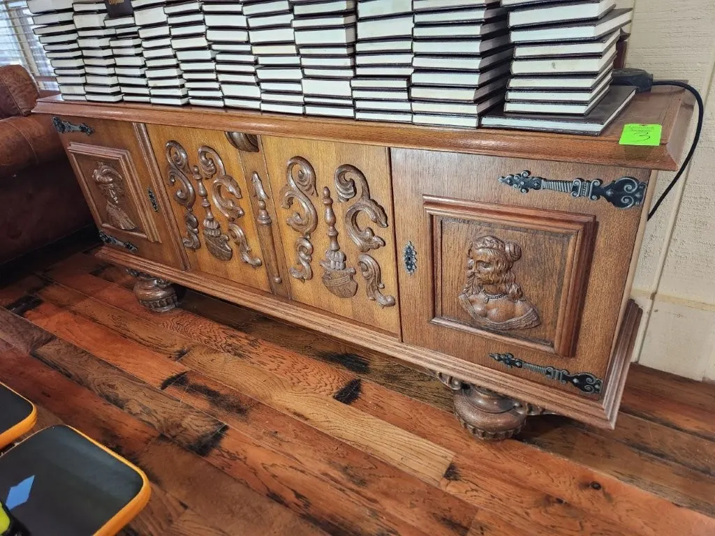 Carved Wood Ornate Sideboard