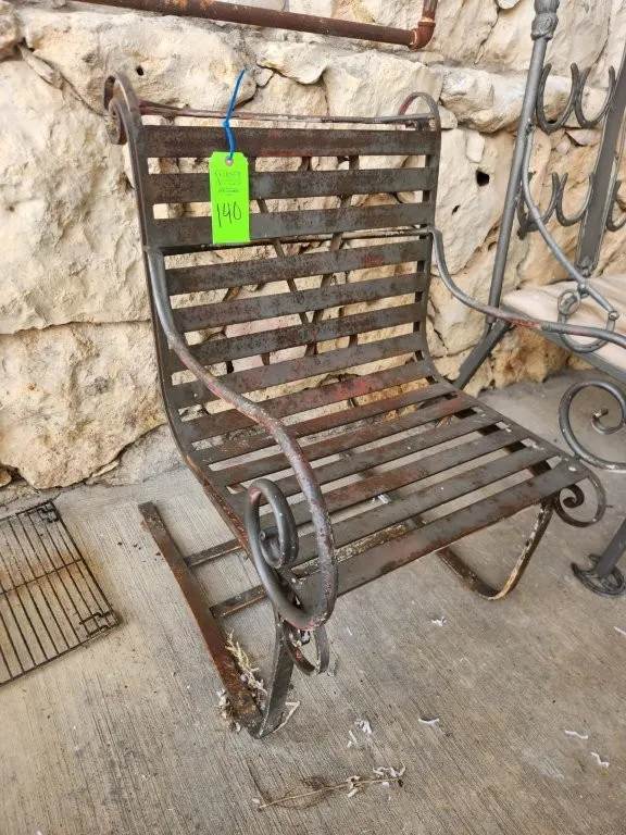 Metal Rocker Glider Chair