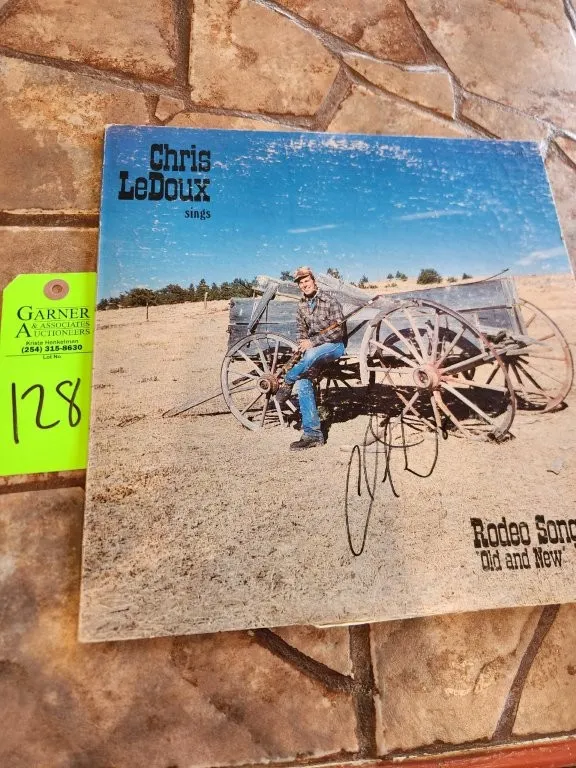 Autographed Chris LeDoux Rodeo Songs & New Vinyl Album