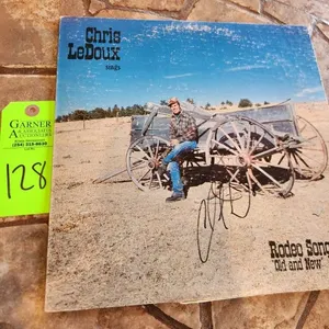 Autographed Chris LeDoux Rodeo Songs & New Vinyl Album