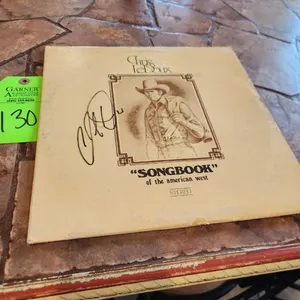 Autographed Chris LeDoux Songbook of the American West Vinyl Album