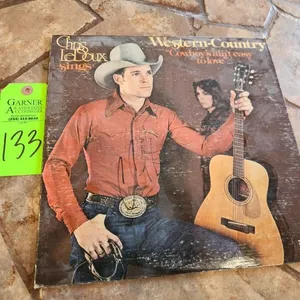 Autographed Chris LeDoux Cowboys Ain't Easy to Love Vinyl Album