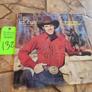 Autographed Chris LeDoux Western Tunesmith Vinyl Album