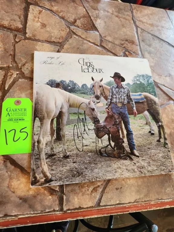 Autographed Chris LeDoux Songs of Rodeo Life Vinyl Album
