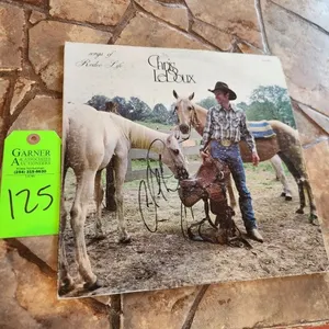 Autographed Chris LeDoux Songs of Rodeo Life Vinyl Album