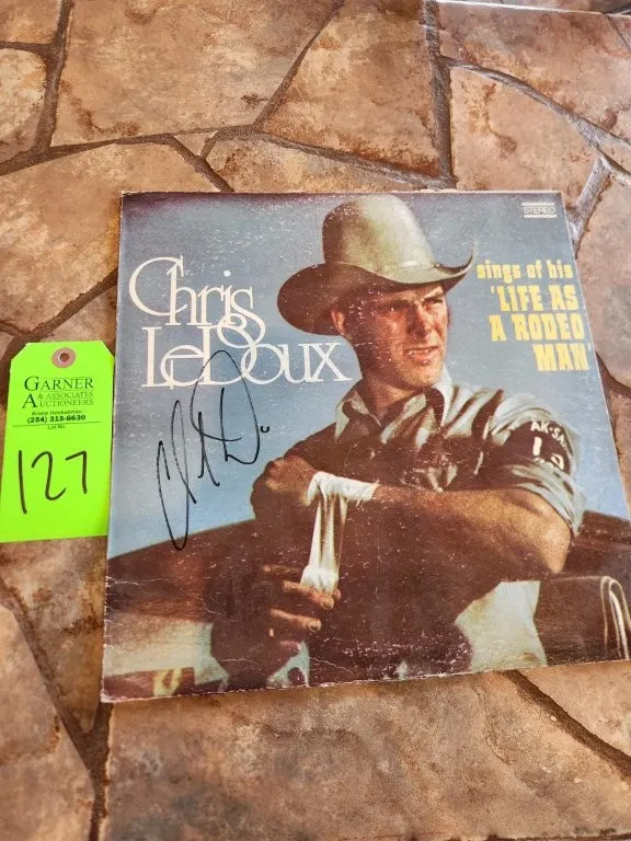 Autographed Chris LeDoux Life As A Rodeo Man Vinyl Album