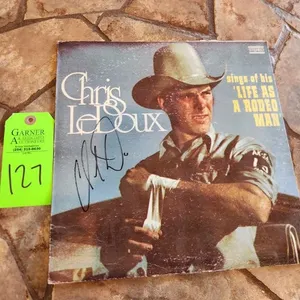 Autographed Chris LeDoux Life As A Rodeo Man Vinyl Album