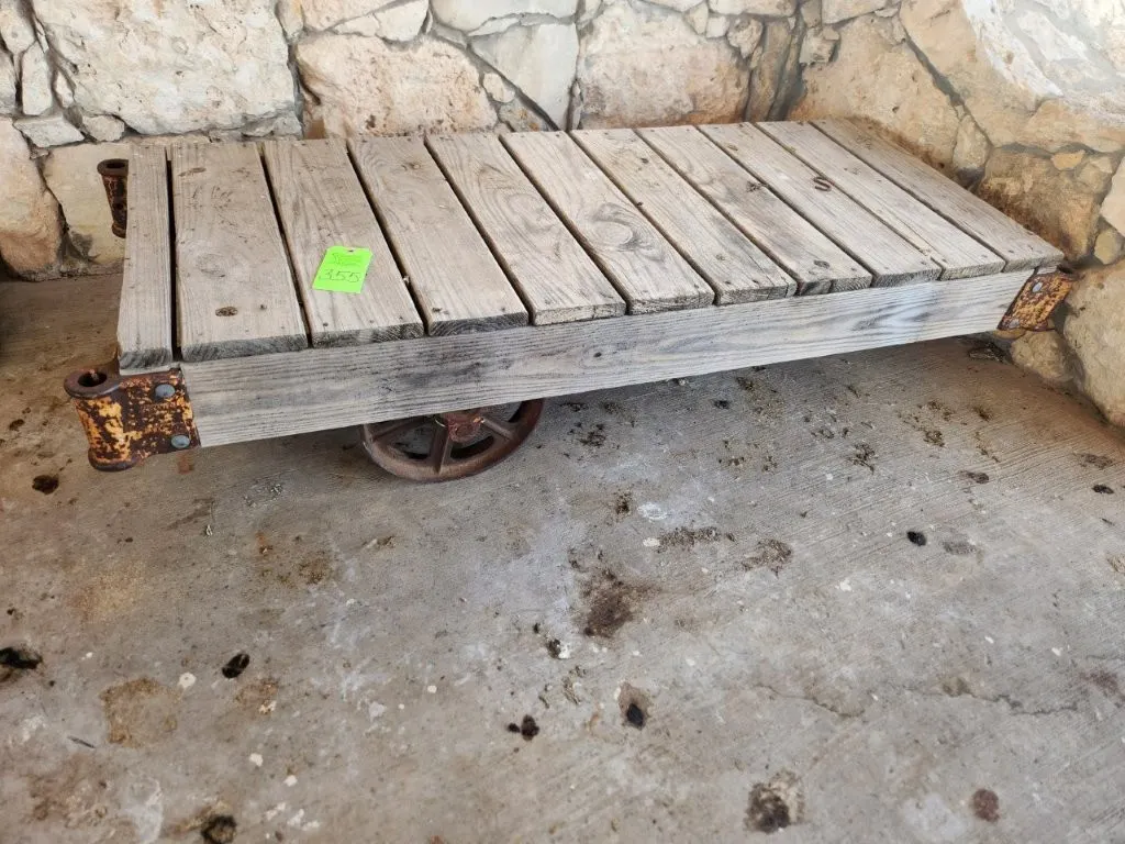 3 Wheeled Railroad Factory Cart