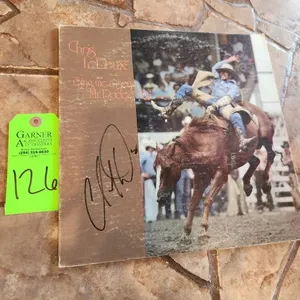 Autographed Chris LeDoux Sing Me A Song Mr. Rodeo Man Vinyl Album