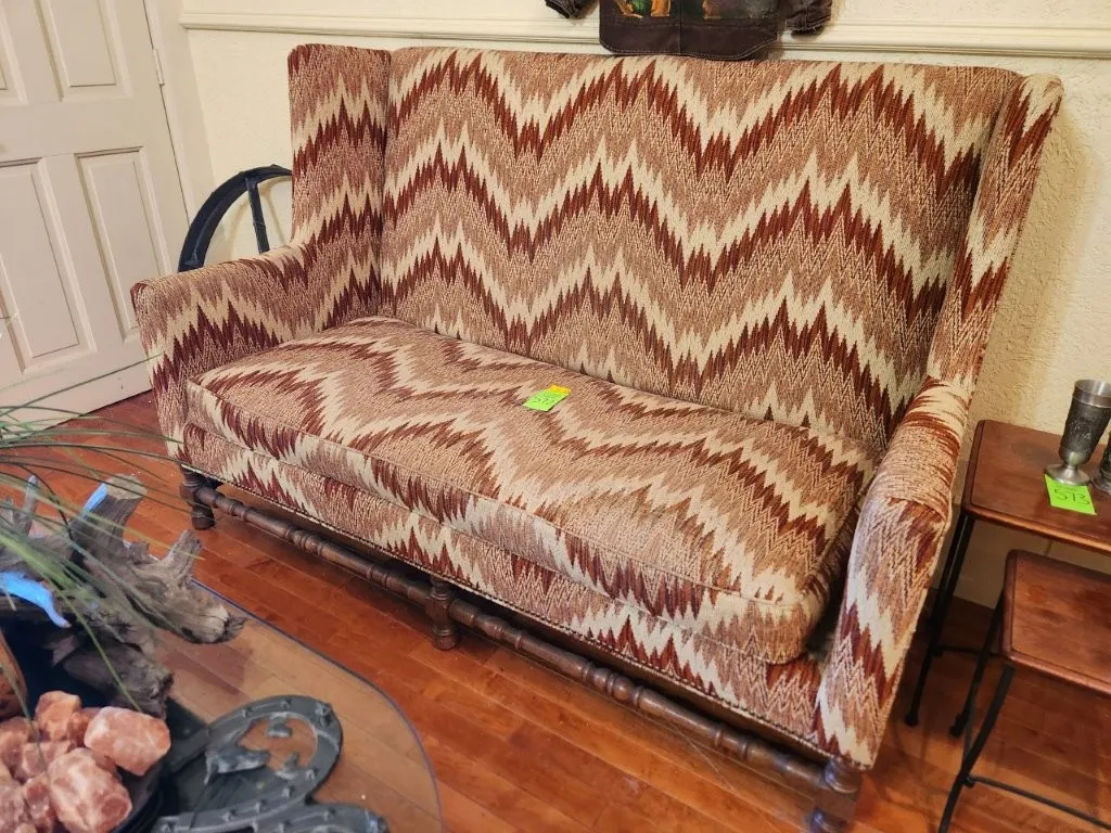 High-Back Wingback Sofa