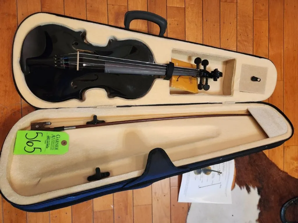 Violin Crescent 100% Handmade w/ Stand & Misc.