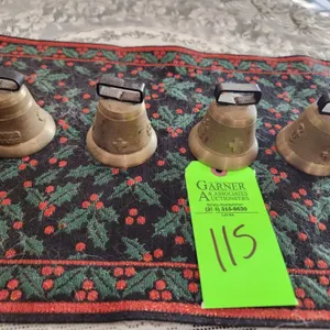 Swiss Made Brass Dairy Cow Bells 5 Ct.