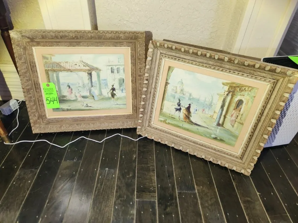 Roderic Montagu Seaside Painting 2 ct.