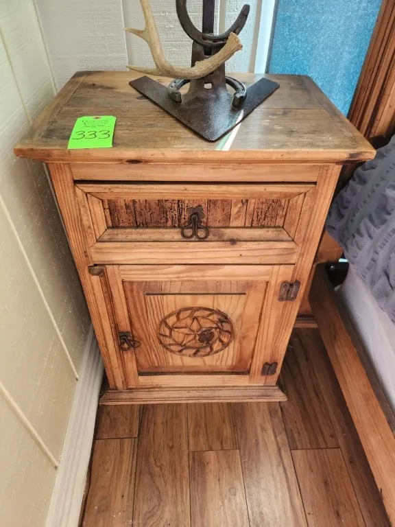 Rustic Star Night Stand
