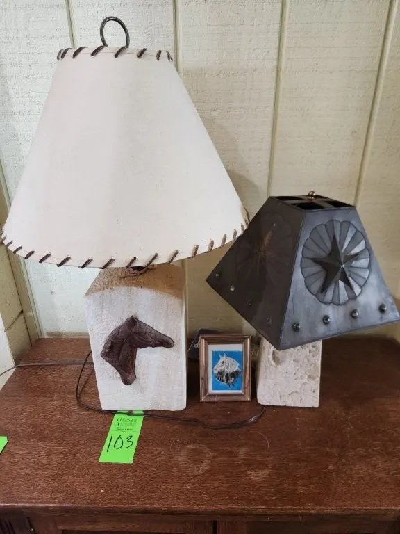 2 Granite Lamps