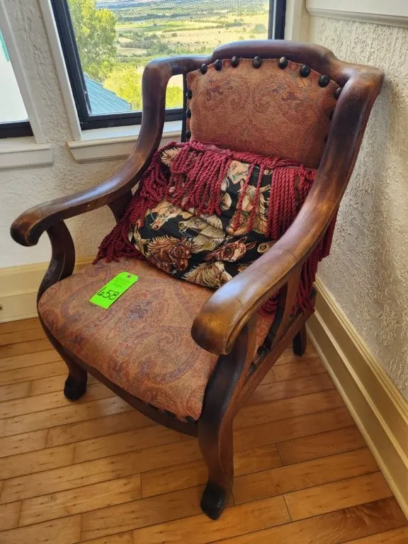 Wooden Armchair Upholstery