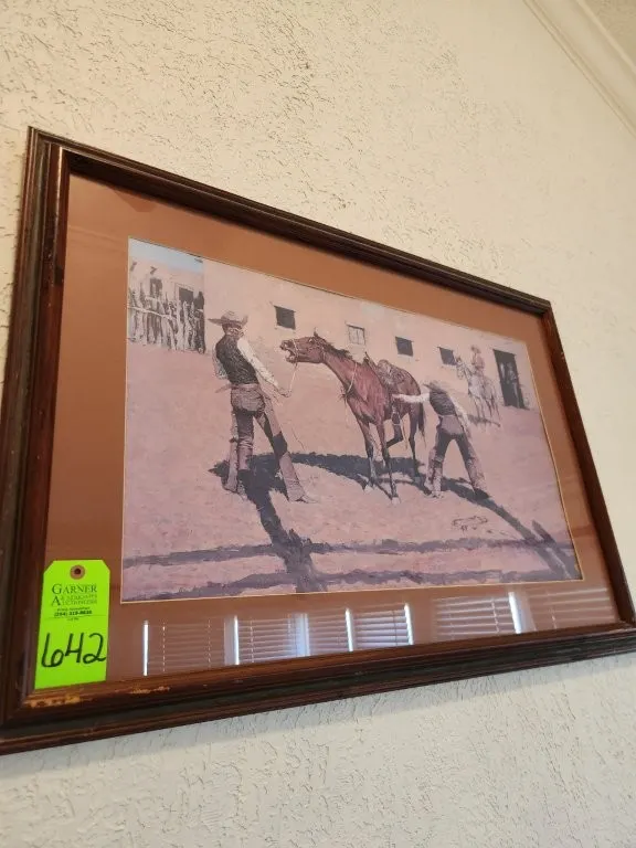 "His First Lesson" Frederic Remington Print