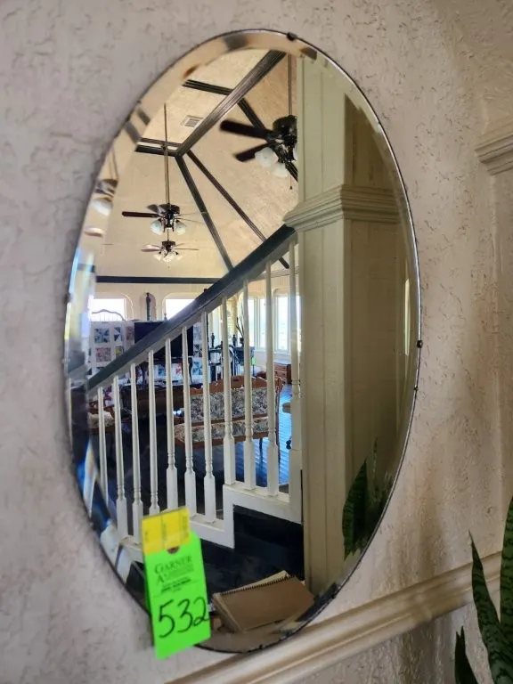 Oval Beveled Mirror