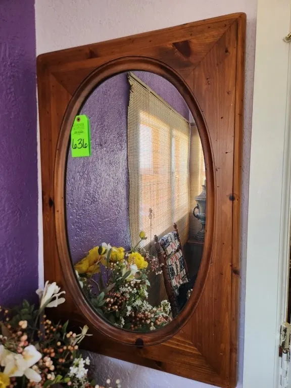 Mirror w/ Wooden Frame