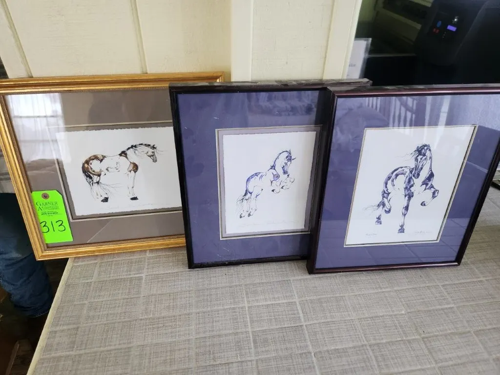 Sarah Lynn Richards Paintings - 2 Have 23k Gold Accents