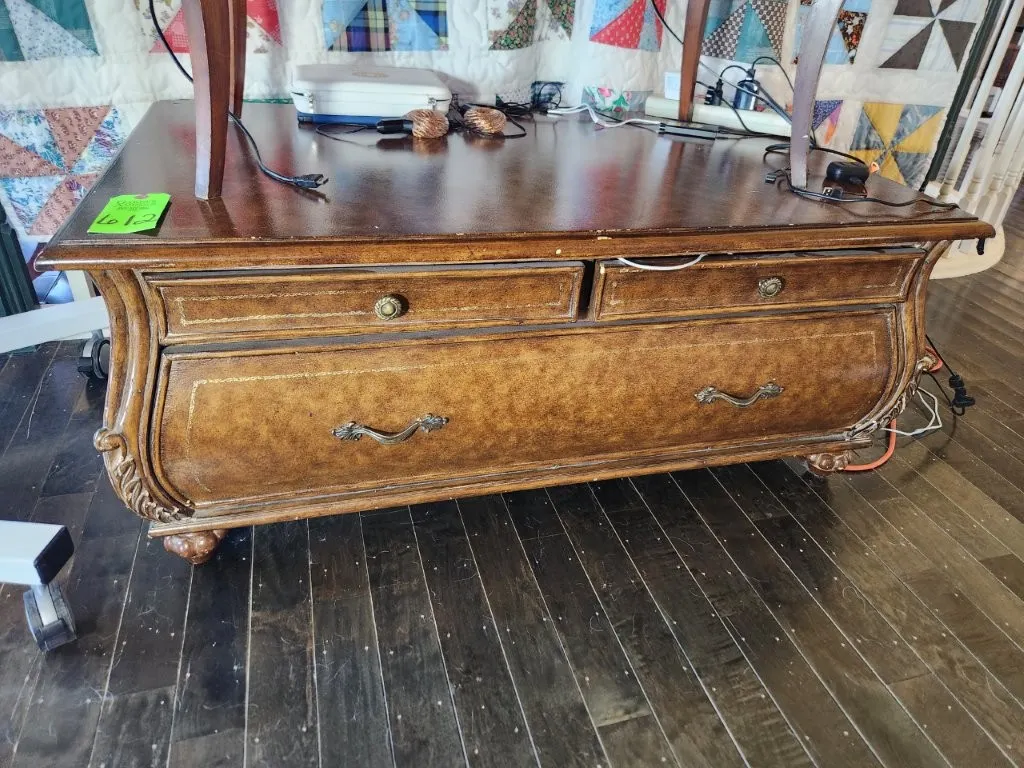 Serpentine Chest Low Two Drawer