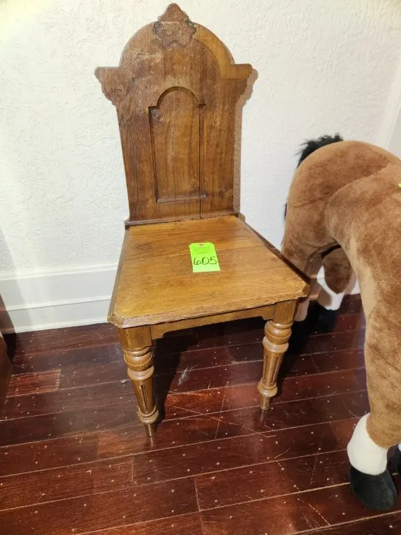 Antique Wooden Hall Chair