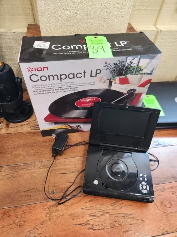 Ion Compact LP & Portable DVD Player