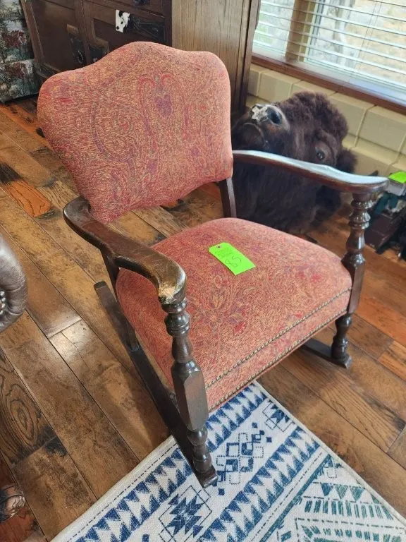 Rocking Chair w/ Wooden Arms