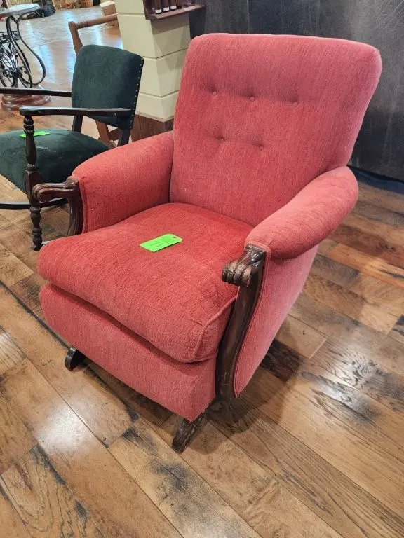 Rocking Chair w/ Wooden Armrests