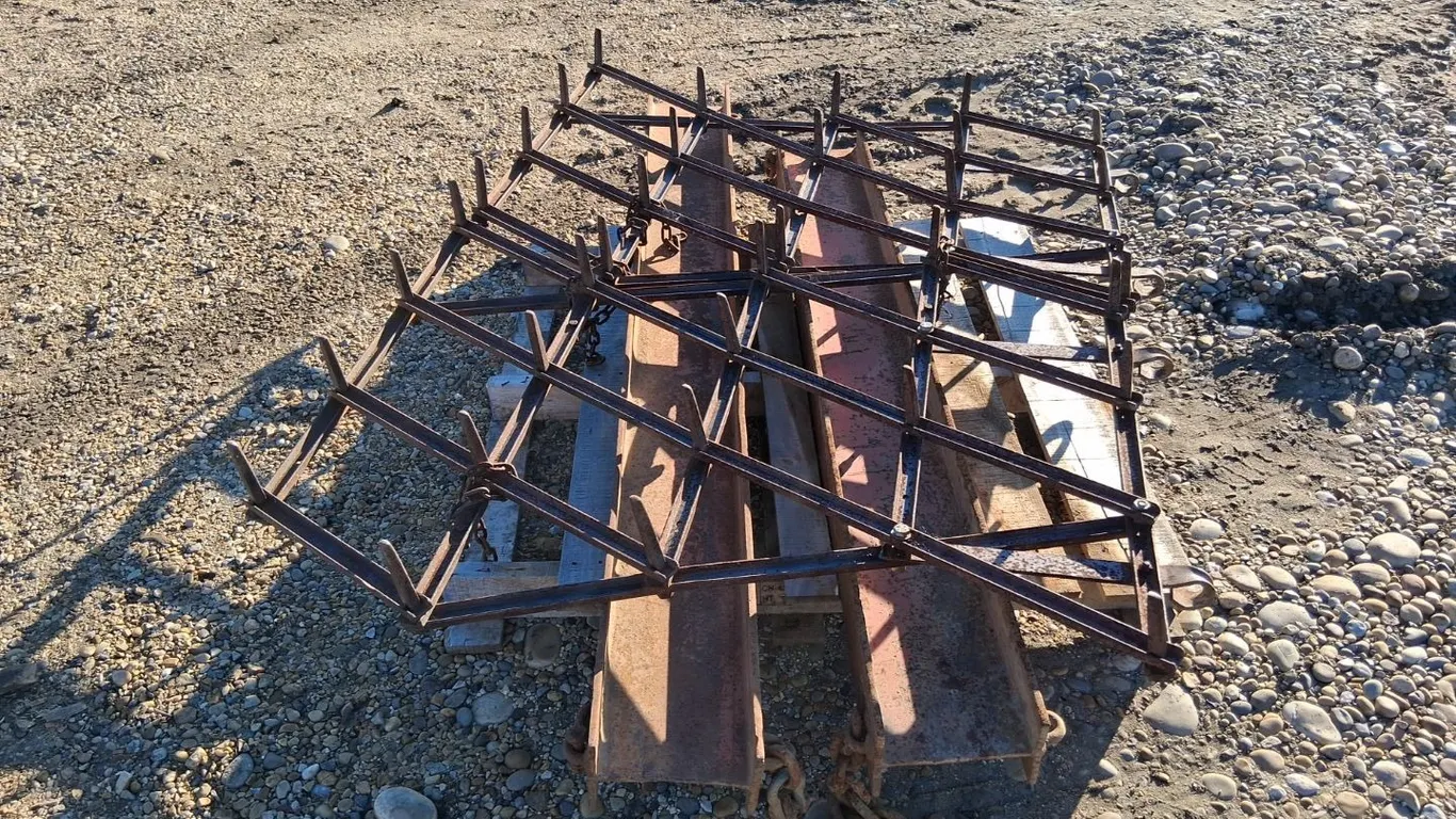 I Beam Yard Drag, 2 Harrow Sections