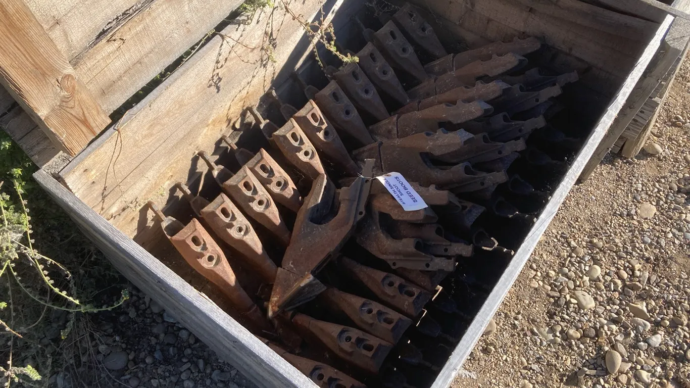 Crate with Approximately (30) Stealth Single Chute Seed Boots, Body and Tips
