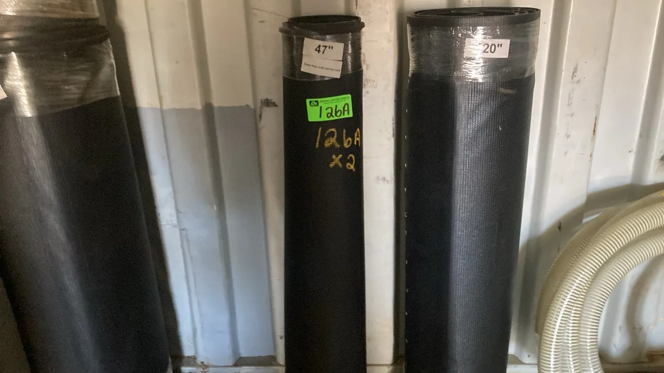 (2) Rolls of Leftover Canvas From Bulk Canvas Rack
