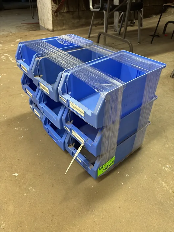 Bundle with (9) 12" x 8" x 5" Poly Storage Bins