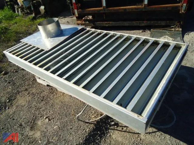 (2) Aluminum Louvered Vents