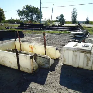 (5) Assorted Poly Calcium Tanks