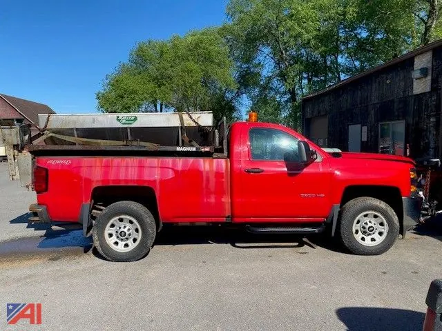 2017 Chevrolet Silverado 3500HD Pickup Truck with Plow and Sander