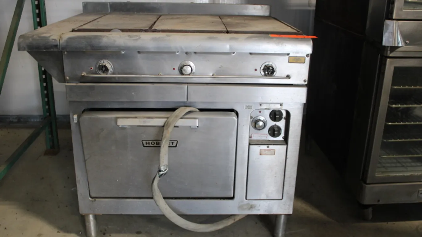 Hobart Electric Range Griddle and Oven