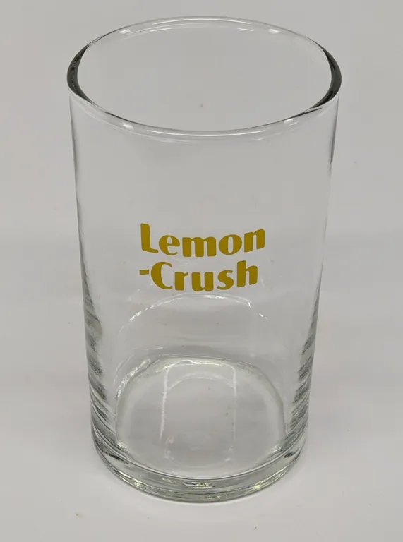LEMON CRUSH SODA FOUNTAIN DRINKING GLASS