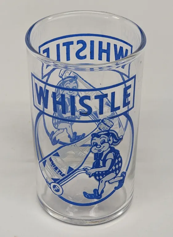 WHISTLE SODA FOUNTAIN DRINKING GLASS